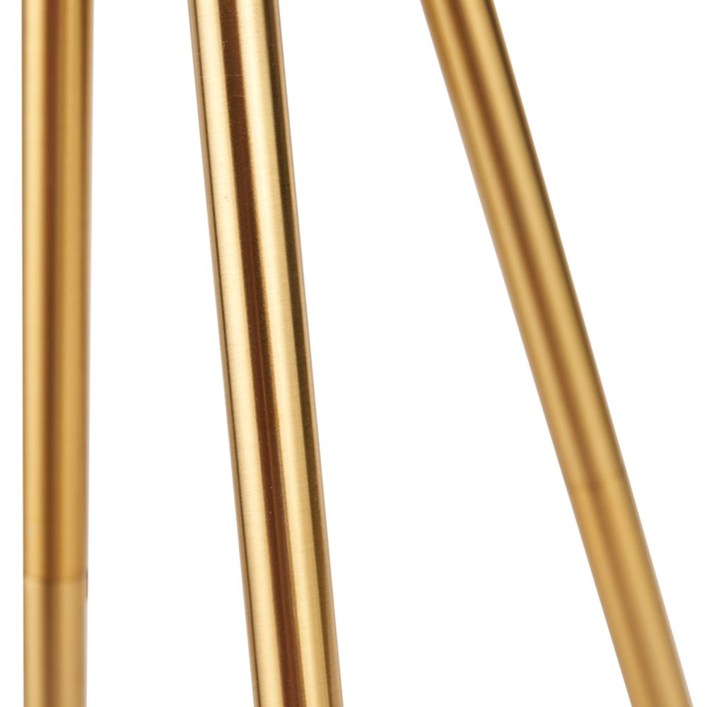 Pacific Lifestyle Houston Brushed Brass Metal Tripod Table Lamp Image 5