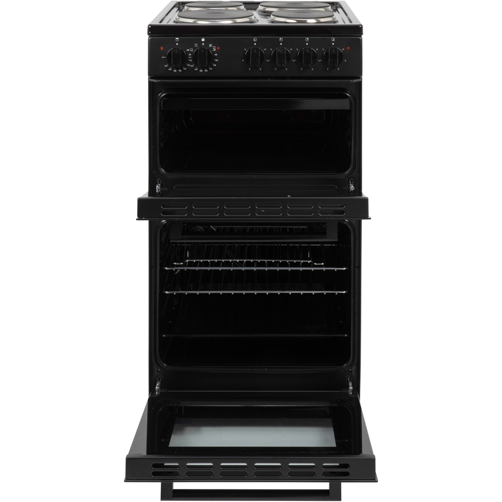 Willow Appliances WE50TSB Black Twin Cavity 31L and 62L Double Oven Electric Cooker with 4 Burner Image 4