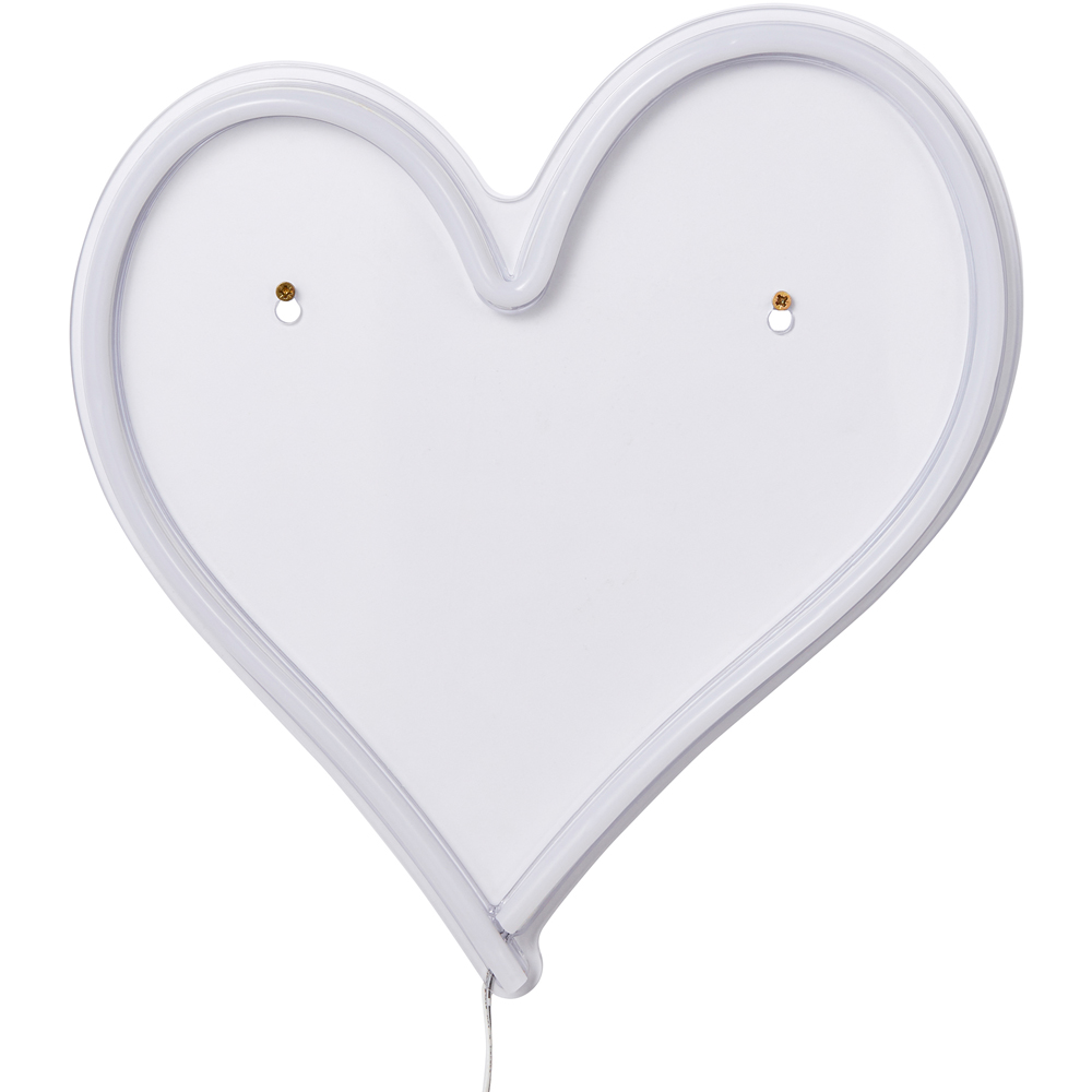 Glow Heart Pink Neon LED Wall Light Image 2