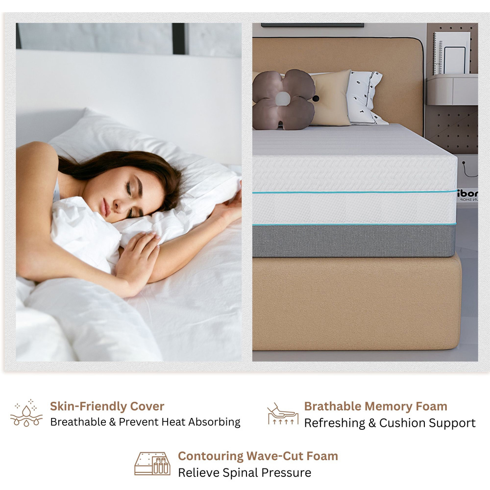 Sliding Wardrobes 4U King Size Smart Hard Foam Pressure Relief Mattress Image 5