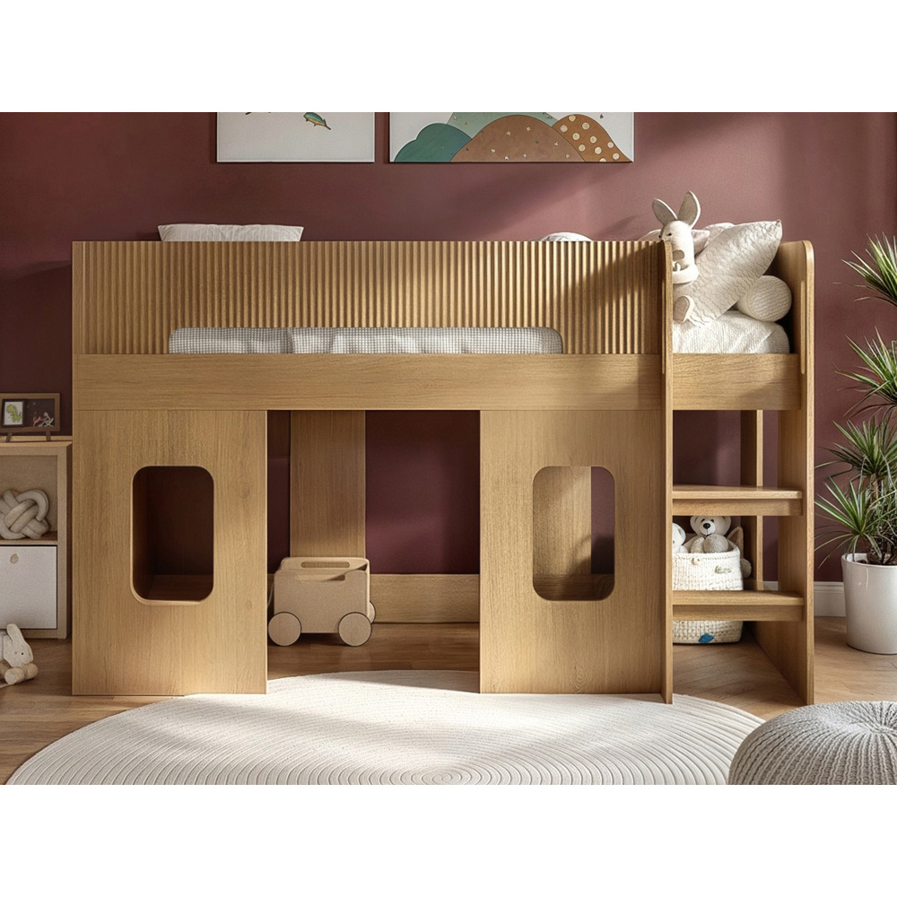 Flair Lino Oak Play House Mid Sleeper Image 4