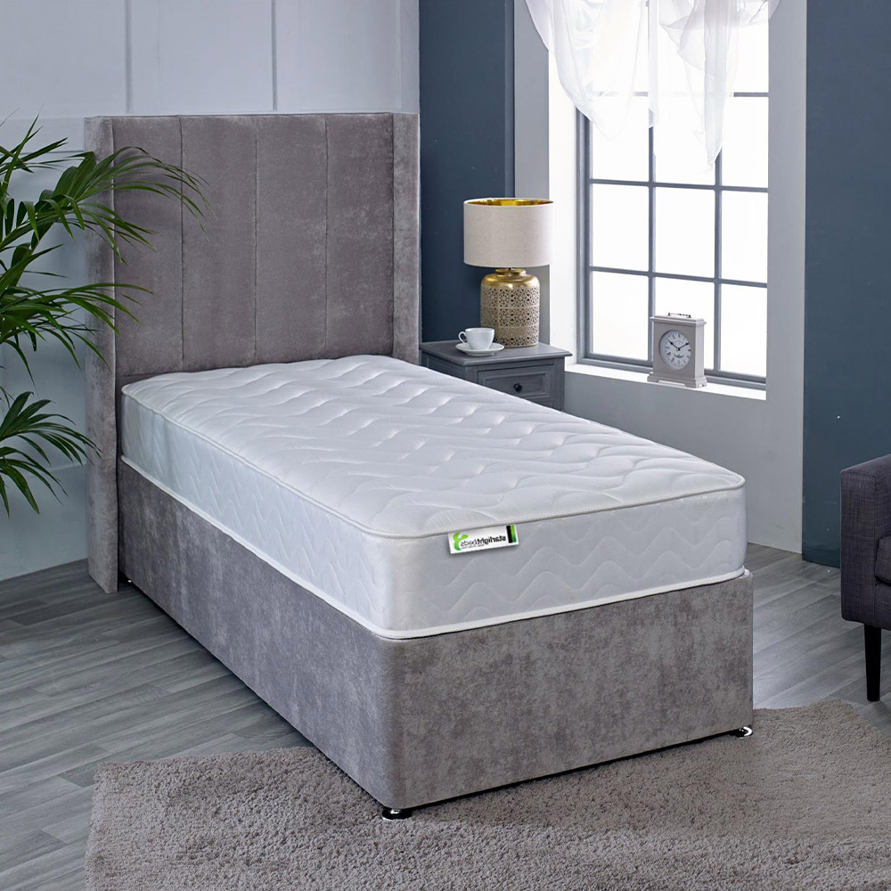 Starlight Beds European Single White Hybrid Deep Memory Foam and Spring Mattress Image 2
