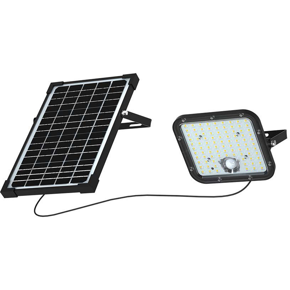 V-TAC 30W 4000K 4800 Lumens Cool White Solar LED Floodlight with PIR Sensor Image 3
