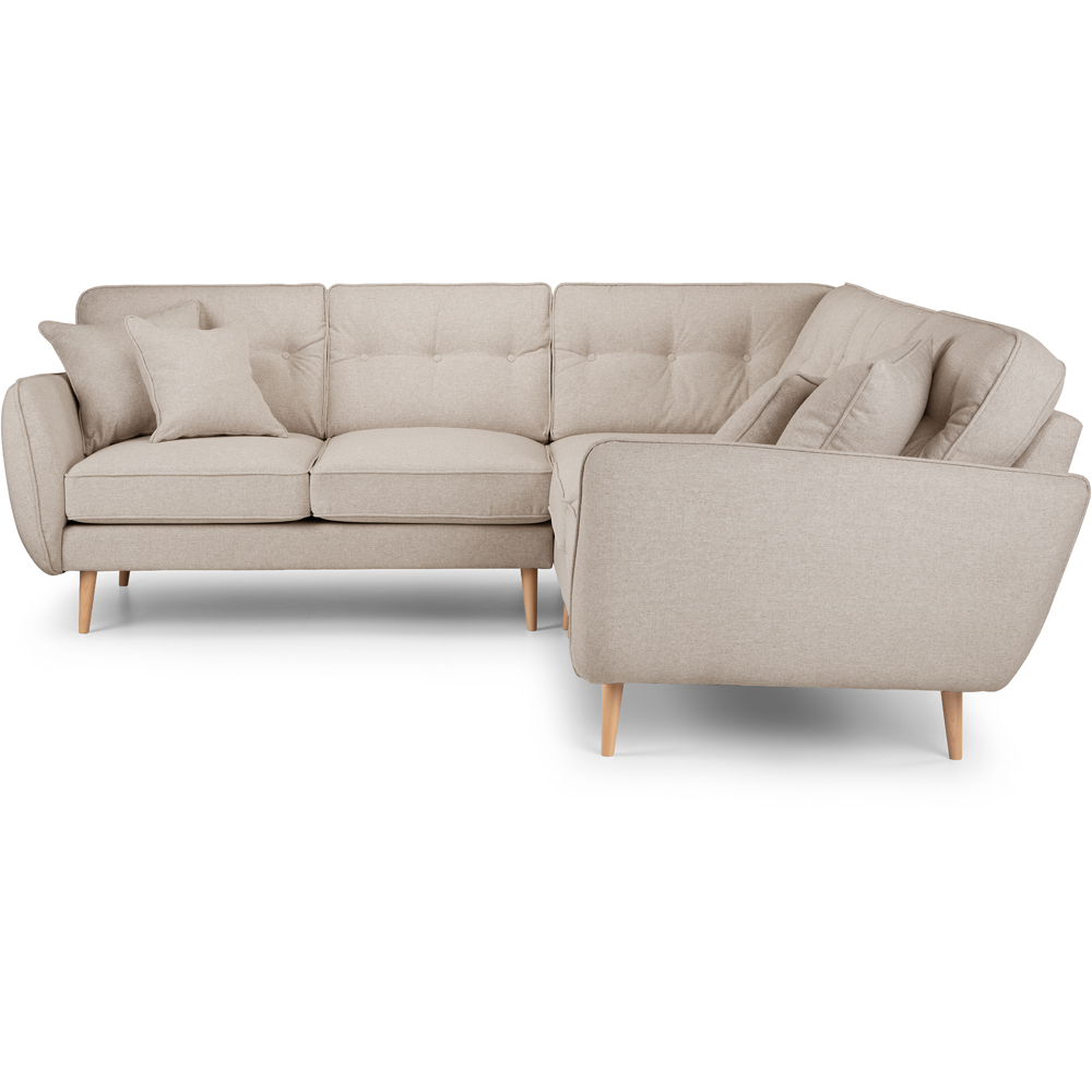 Opry Faro 4 Seater Button Back Beige Left Hand Corner Sofa Image 3