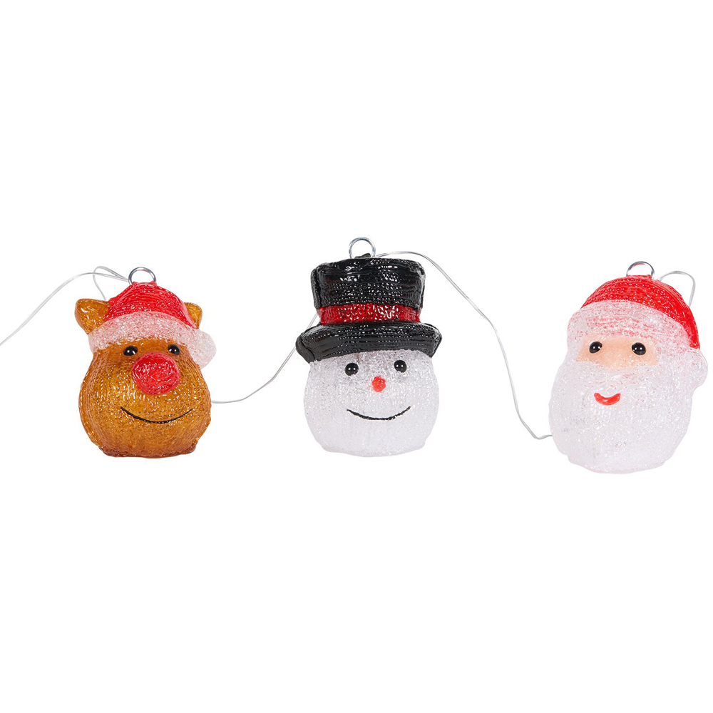 Acrylic Christmas Characters Multicolour Image 3