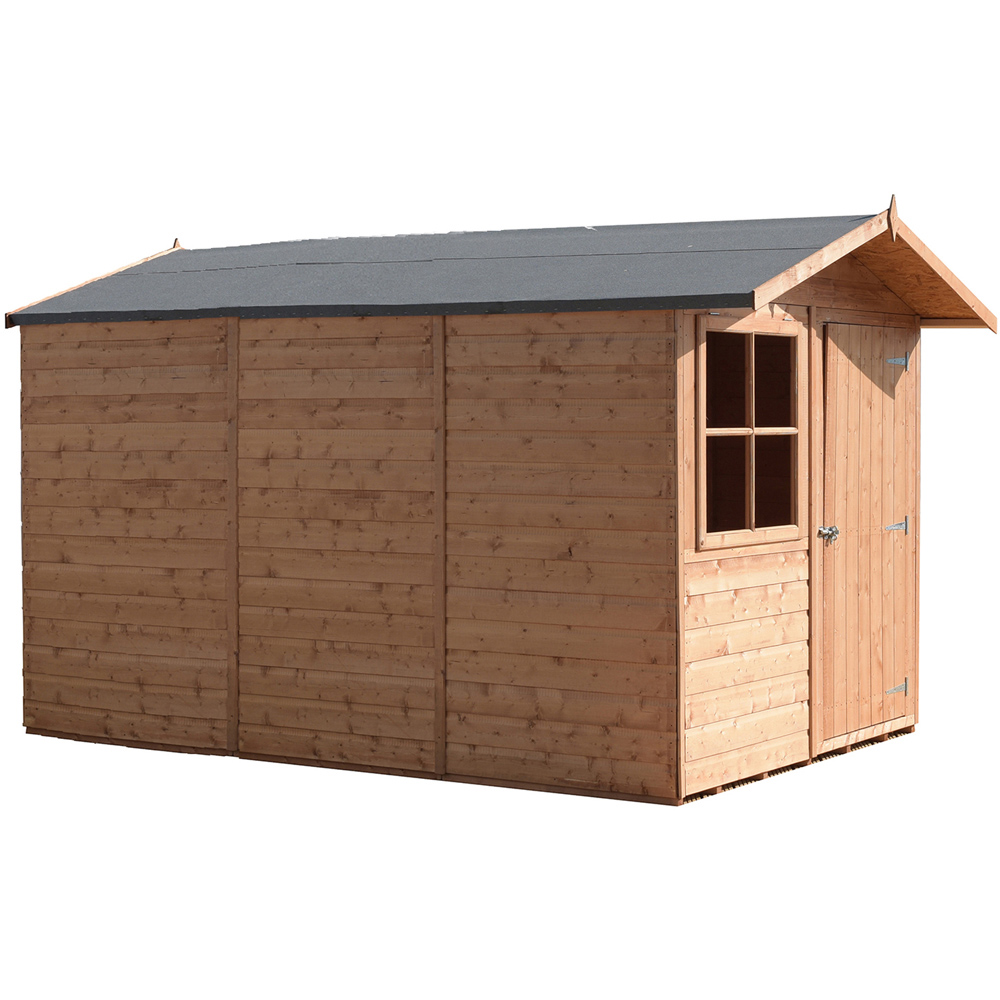 Shire Barraca 7 x 10ft Dip Treated Wooden Shiplap Shed Image 3