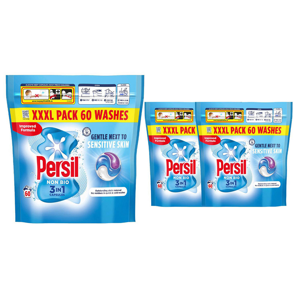 Persil Non Bio Capsules XXL 36 Washes 1.266kg 3 Pack Image 1