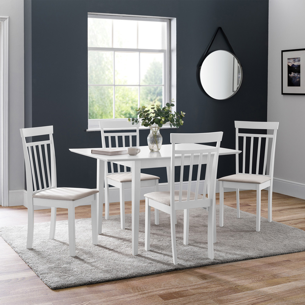 Julian Bowen Rufford Extending Dining Table White Image 8
