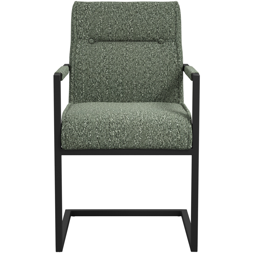 LPD Home Cleaver Desert Sage and Black Arms Dining Chair Set of 2 Image 3