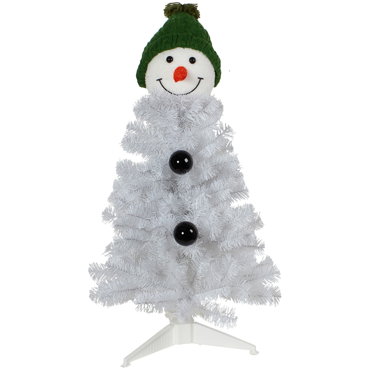 3ft Snowman Tree - White Image 2