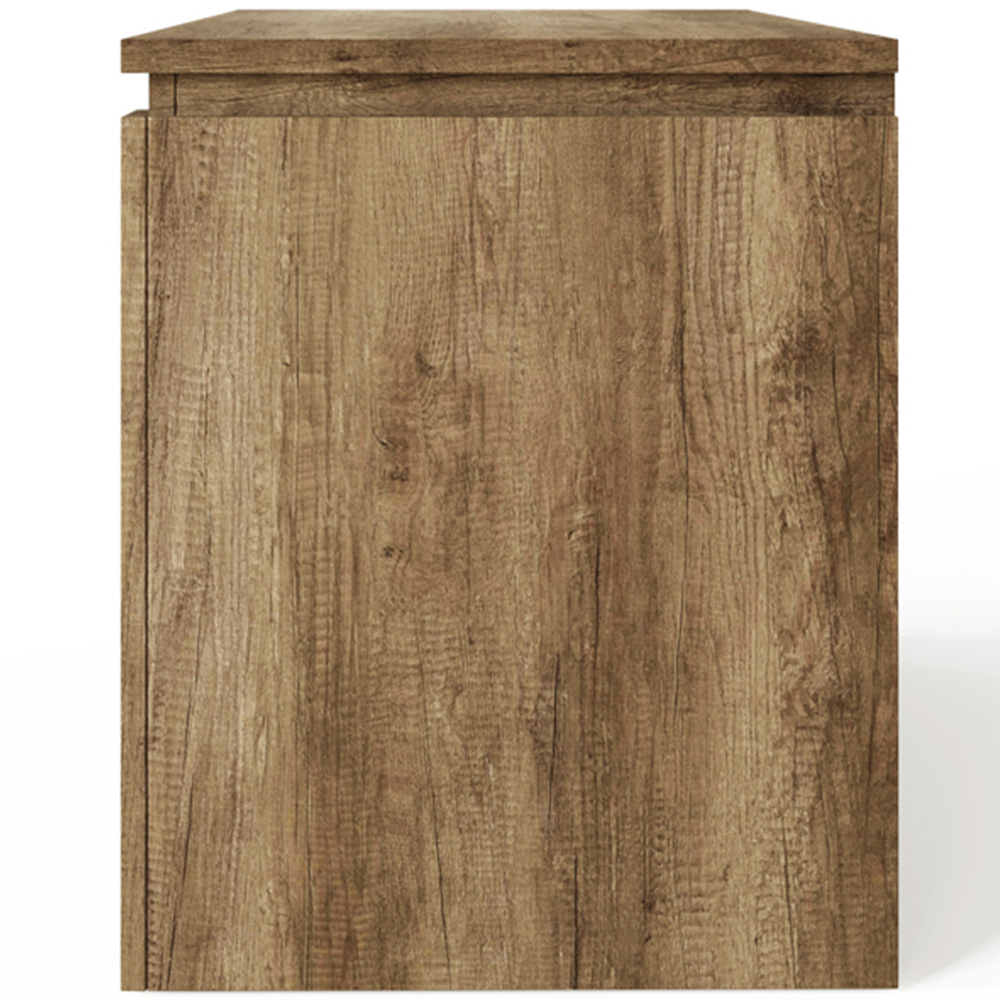 GFW Canyon 2 Drawer Single Shelf Oak TV Unit Image 5