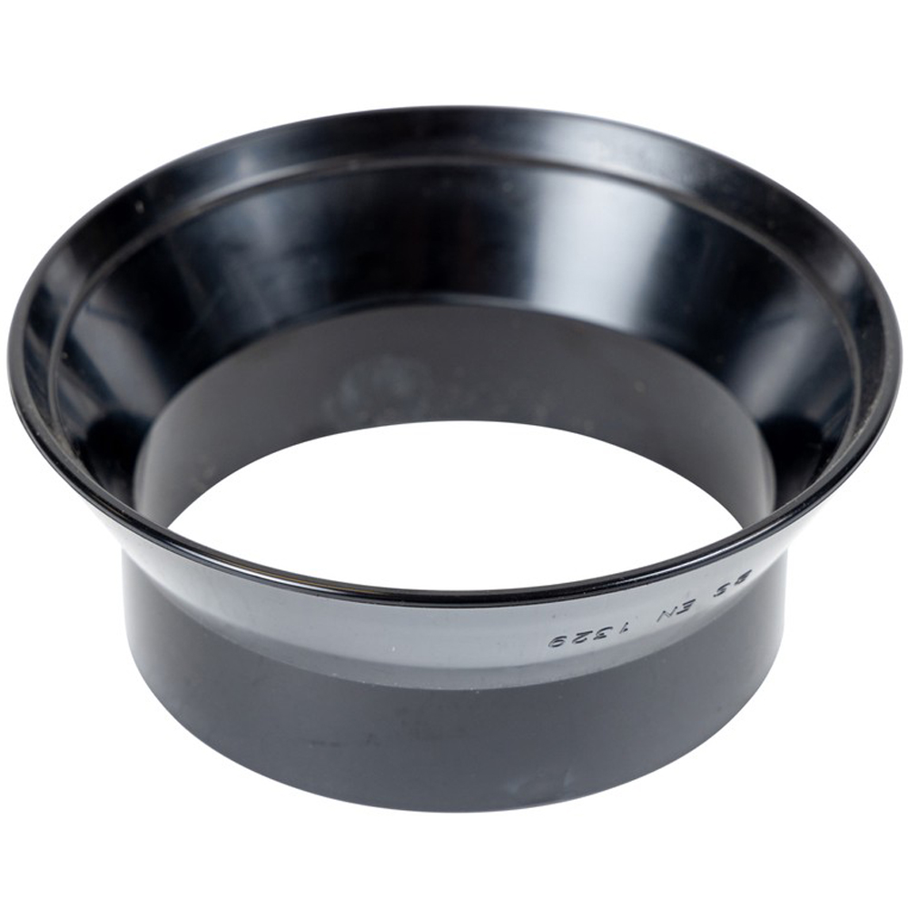 FloPlast Ring Seal Soil Weathering Collar Black 110mm Image 2