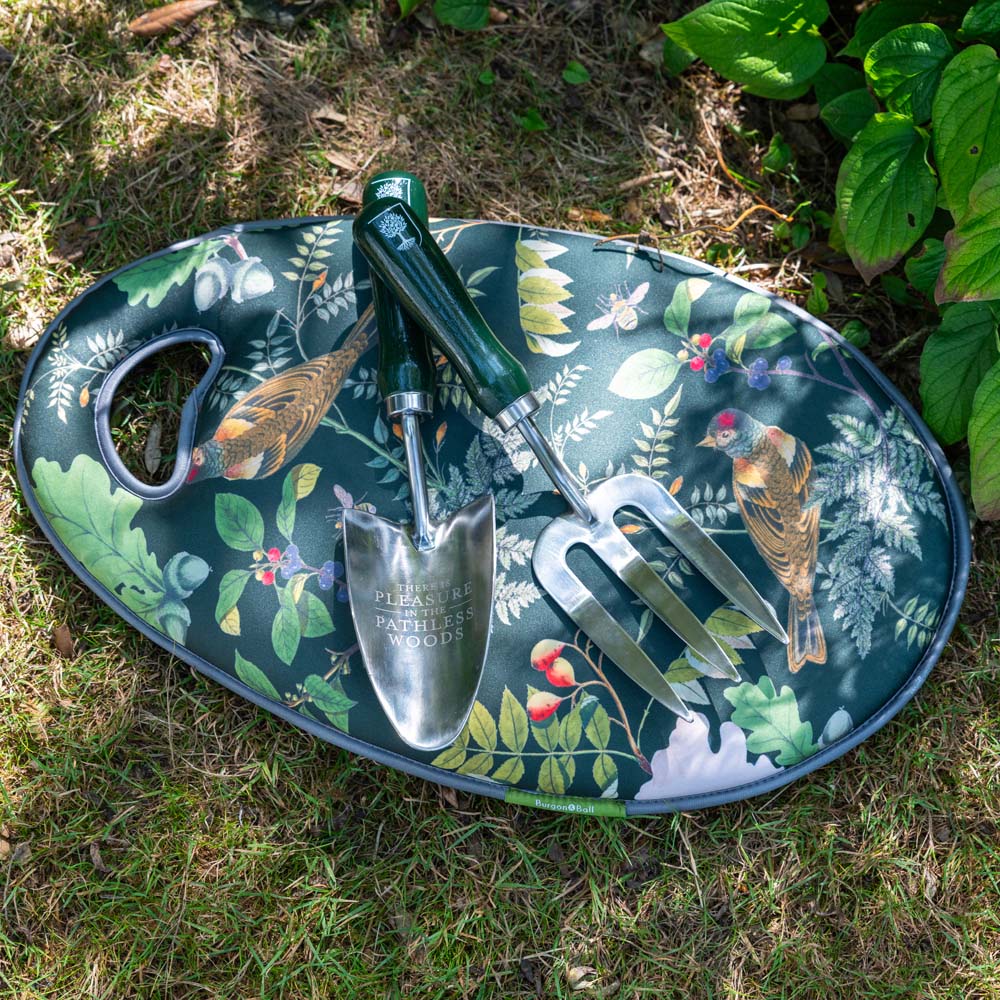 RHS Woodland Wonders Stainless Steel Garden Trowel and Fork Set in Gift Box Image 8