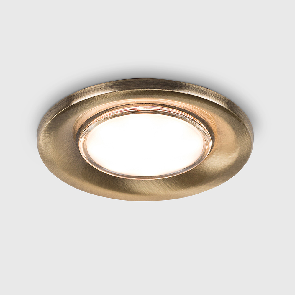 ValueLights Antique Brass Warm White LED Ceiling Downlight 20 Pack Image 2