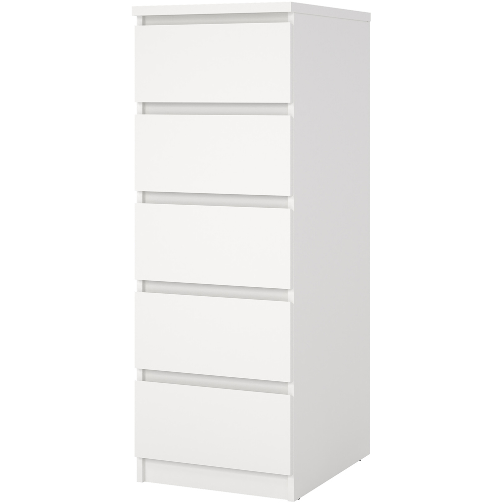 Furniture To Go Naia 5 Drawer White Chest of Drawers Image 4