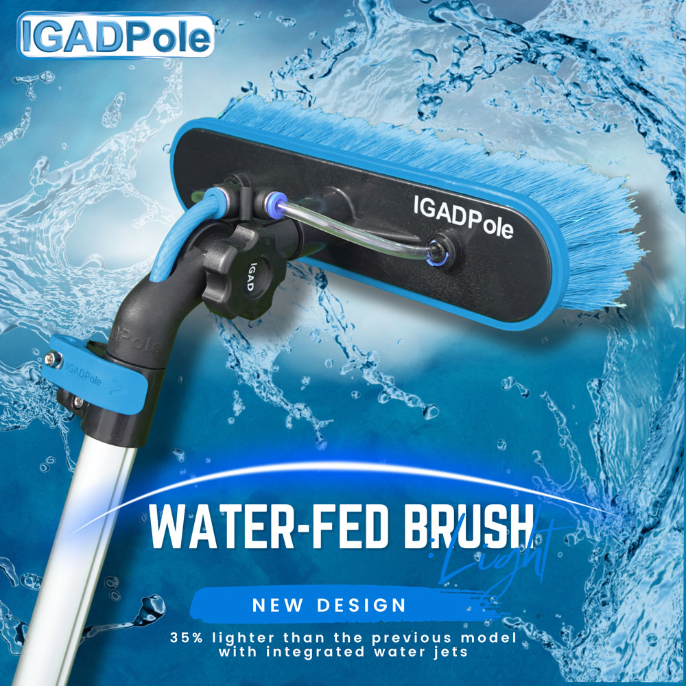 IGAD Pole Water-Fed Extension Pole Kit with Brush and Hose 3.6m Image 5