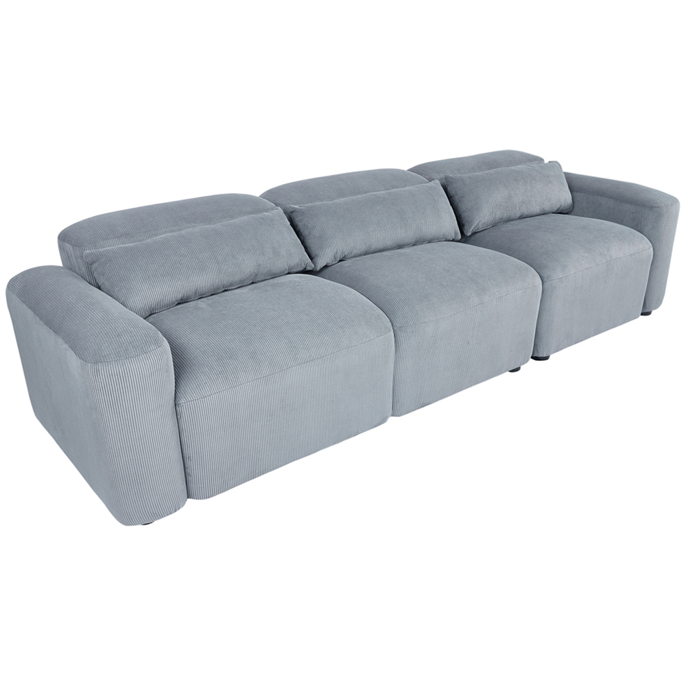 Furniture One 3 Seater Spring Cushion Corduroy Sofa Image 2
