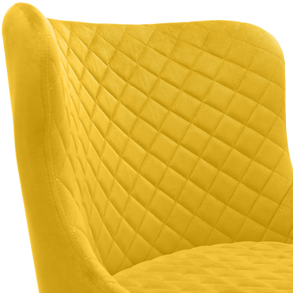 Julian Bowen Berwick 6 Seater Rectangular Dining Set Mustard Image 5