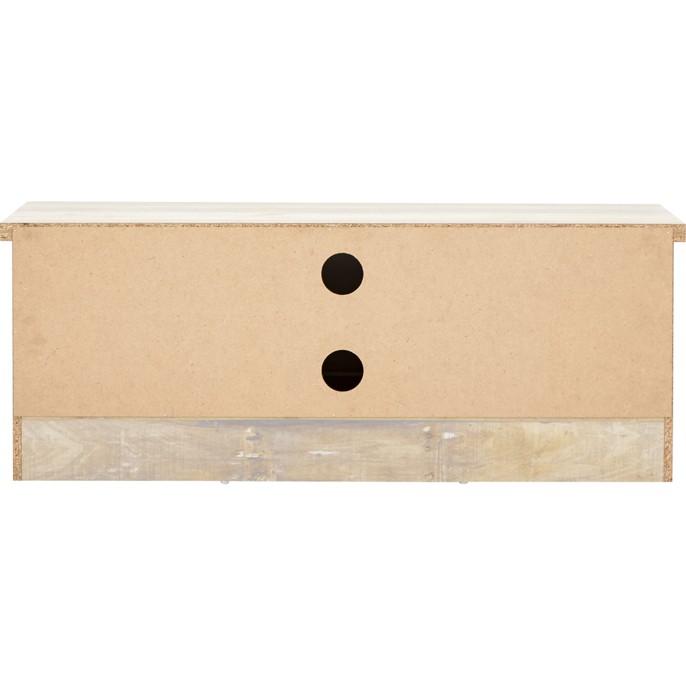GFW Boston 2 Door 2 Shelf Oak TV Unit Image 5