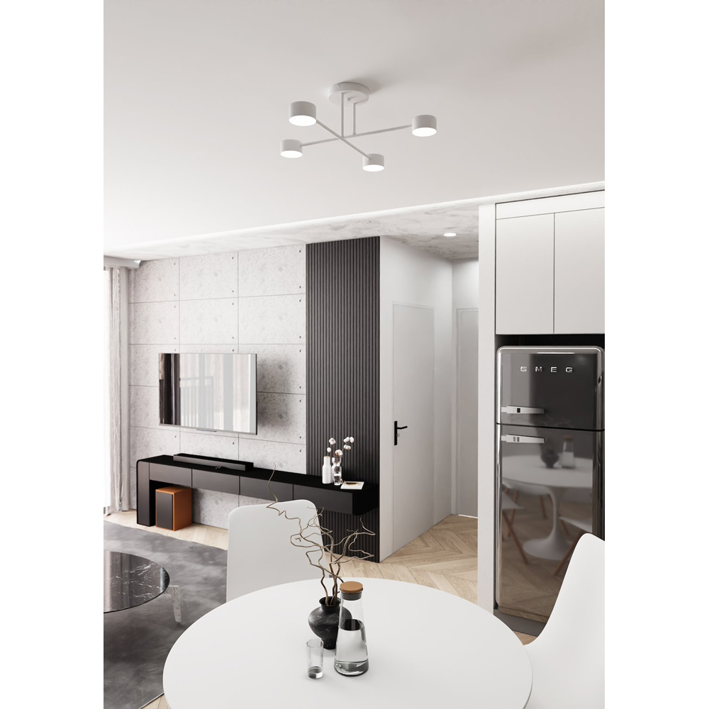 Emibig Halo 4 Light White GX53 Ceiling Light Image 4