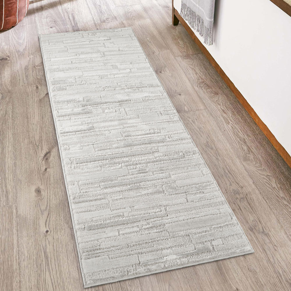 Desire Rugs Hamilton Silver Bold Geometric Rug 80 x 150cm Image 6