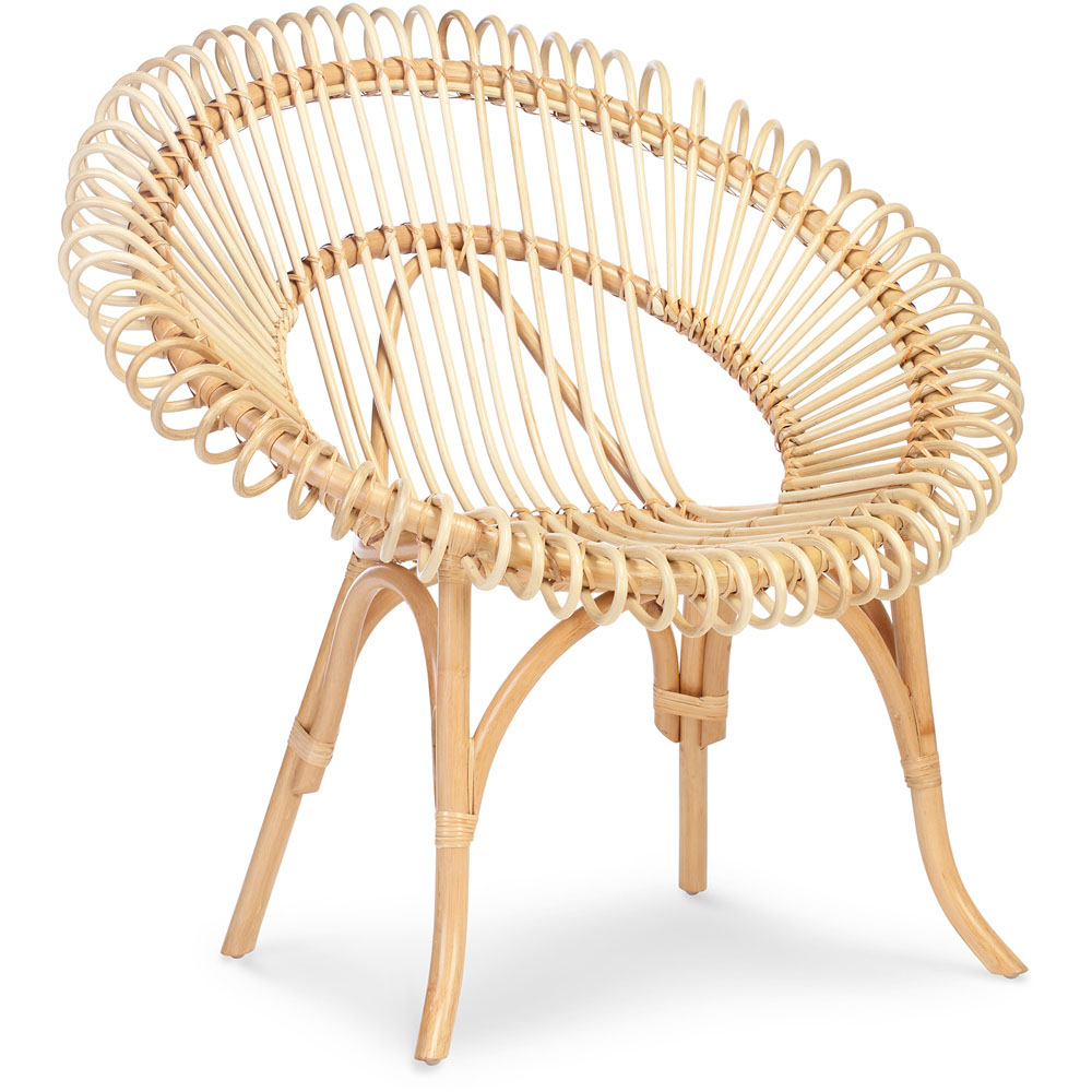 Desser Shanghai Natural Rattan Wicker Chair Image 2