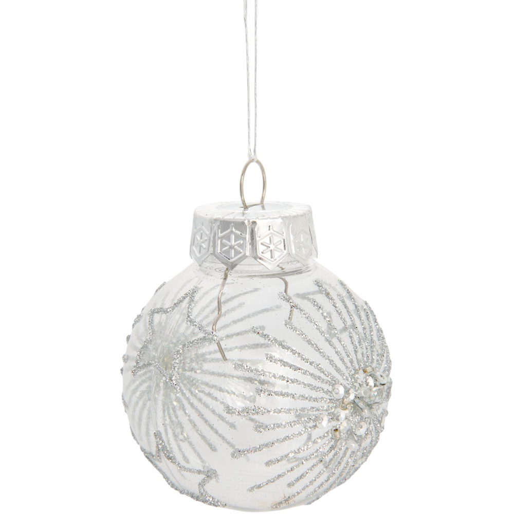 Pack of 30 Silver Baubles Image 8