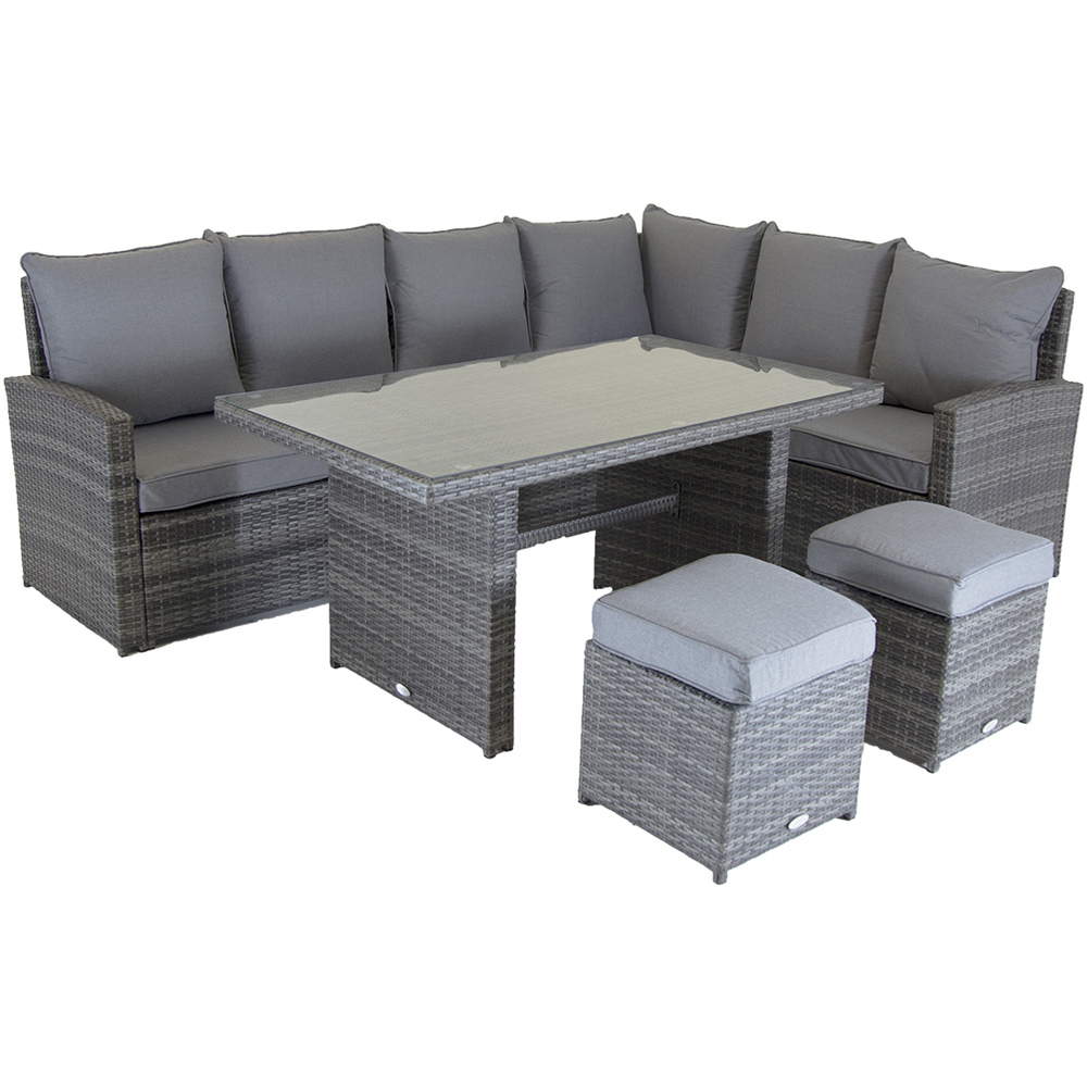 Charles Bentley 6 Seater Multifunctional Casual Lounge Set Image 2