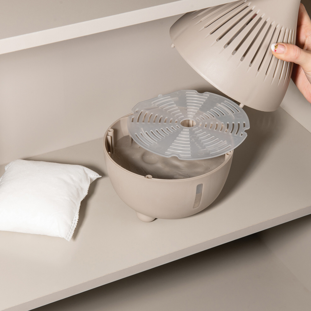 Living Solutions Refillable Dehumidifier Beige Image 5