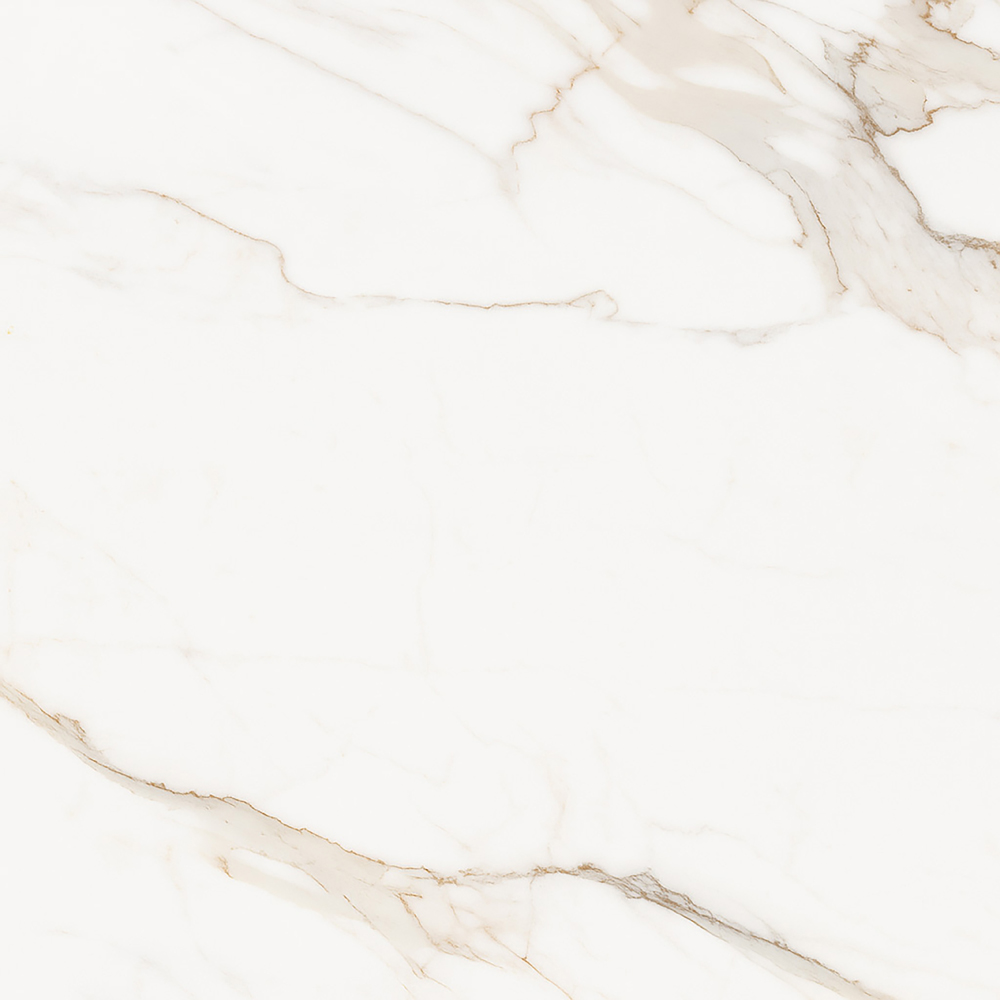 Top Ceramics Matt White and Gold Marble Effect Porcelain Wall Tile 600 x 600mm Image 5