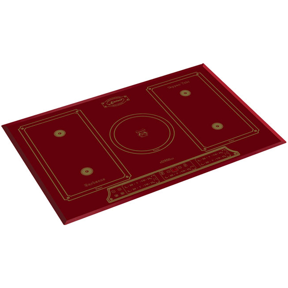 Kaiser Empire Bordeaux Red Glass Touch Control Induction Hob 77cm Image 2