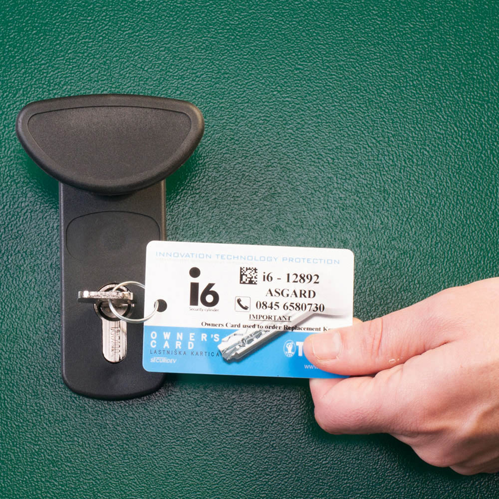 Asgard Gladiator 7 x 7ft Double Door Green High Security Apex Garden Shed Image 9