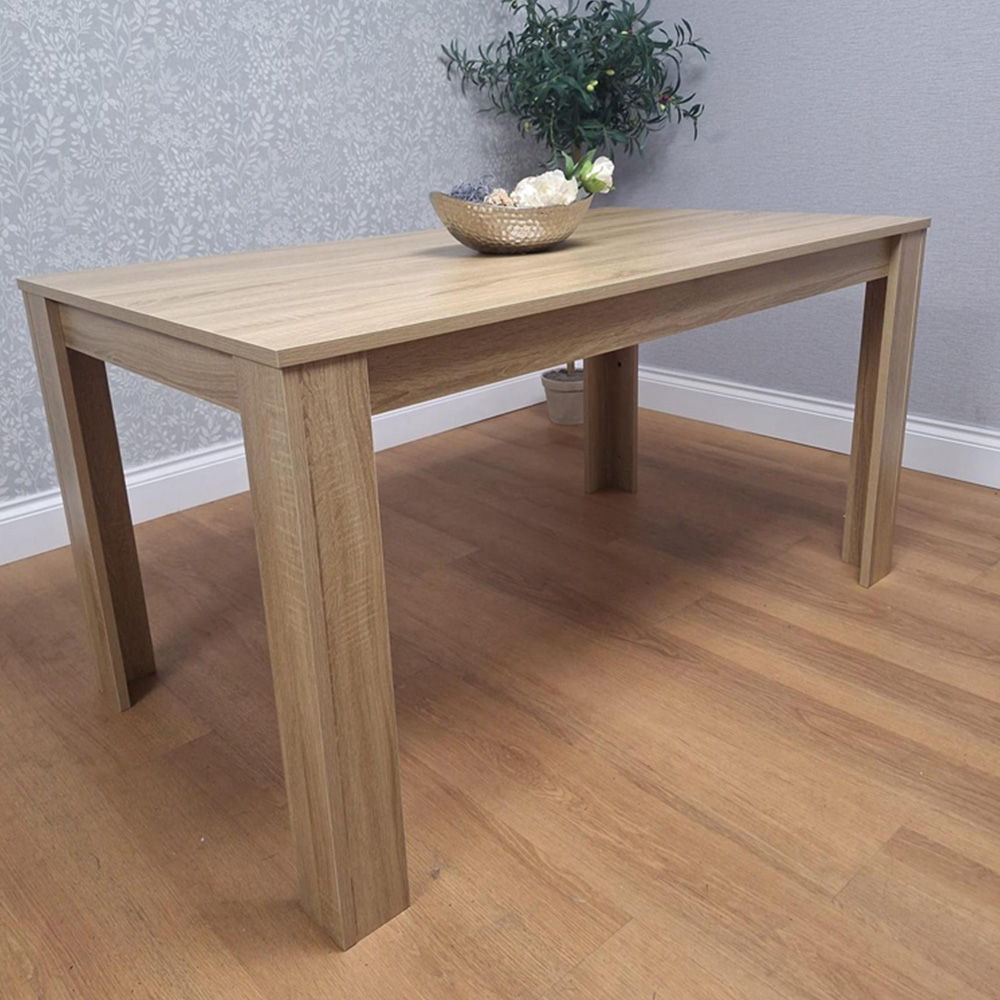 Kosy Koala 4 Seater Wooden Dining Table Set Oak Effect and White Image 3