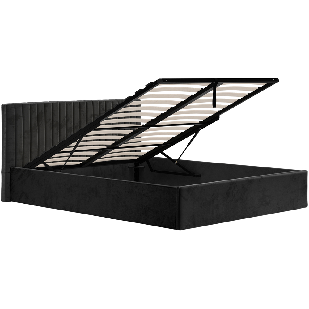 LPD Home Berlin Black Double Ottoman Bed Image 5