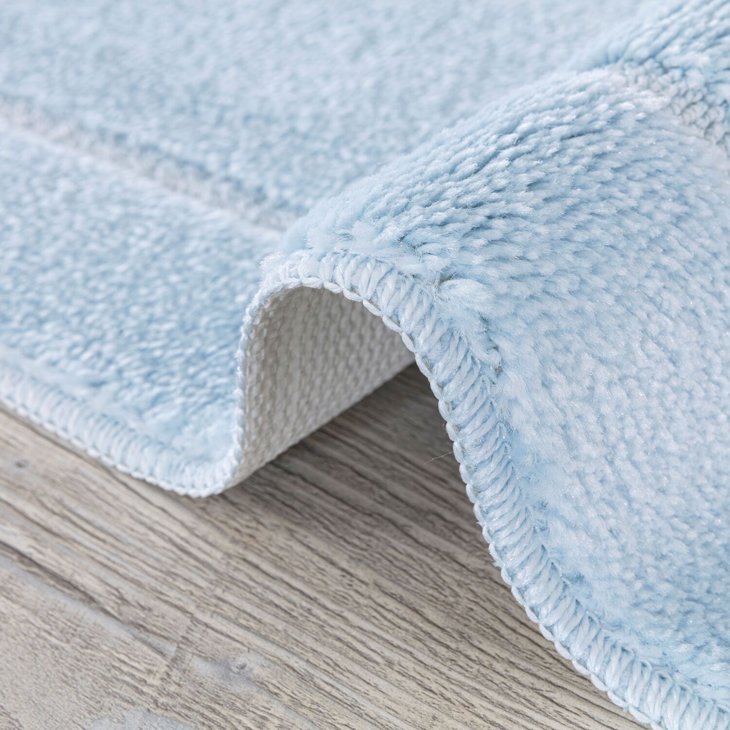 Chelsea 2 Piece Bath Mat Set - Sky Blue Image 2