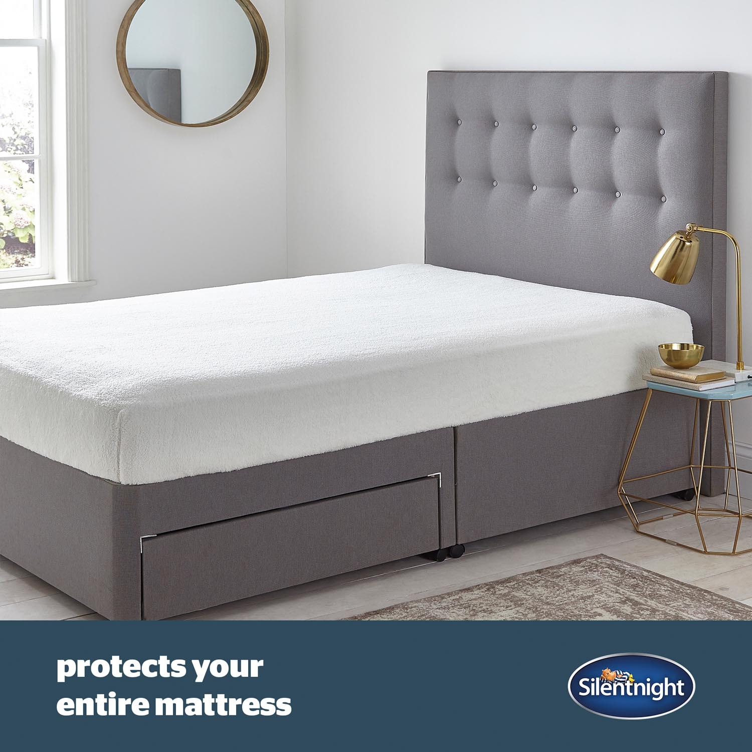 Silentnight Supersoft Thermal Mattress Cover - White / Single Image 5