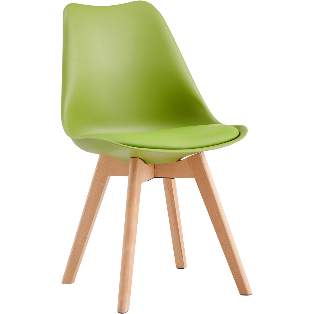 Eva Green Padded Dining Chairs Image 3