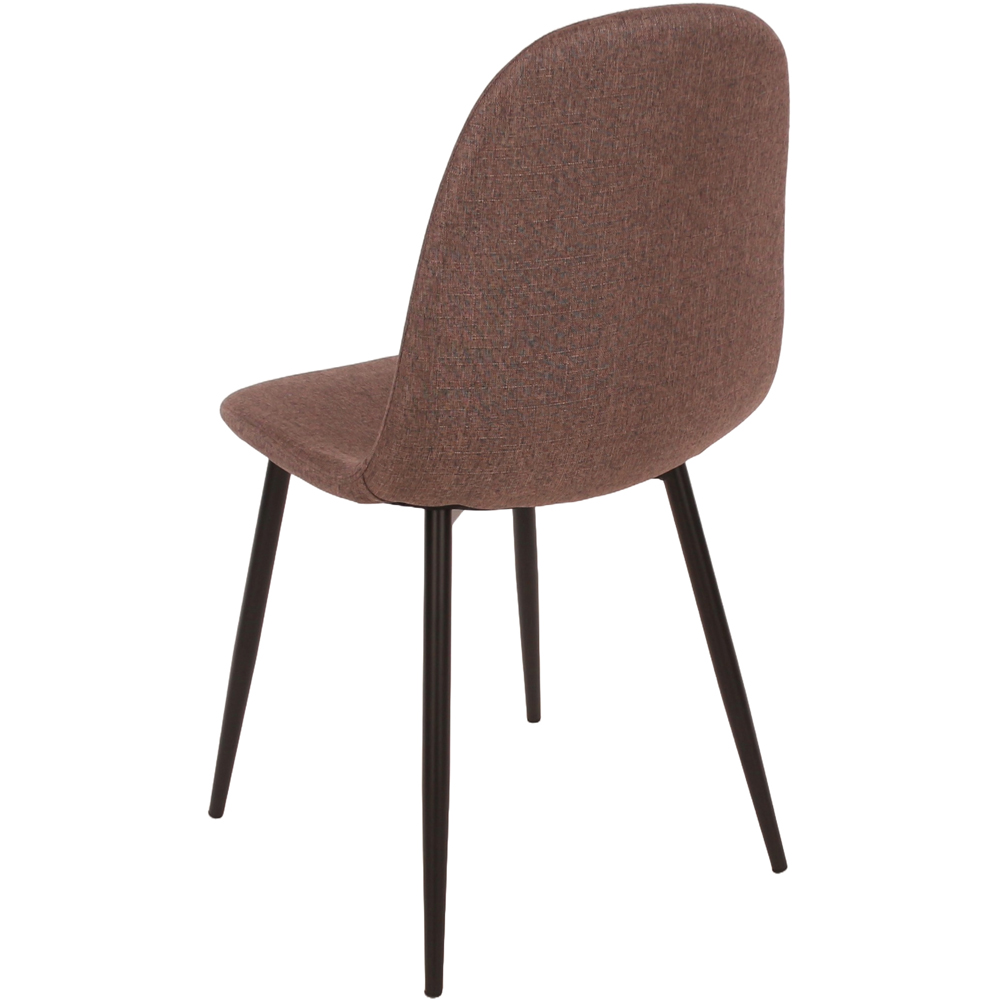 Core Products Aspen 4 Seater Foiled Top Upholstered Rectangular Dining Set Aged Oak Effect Image 6