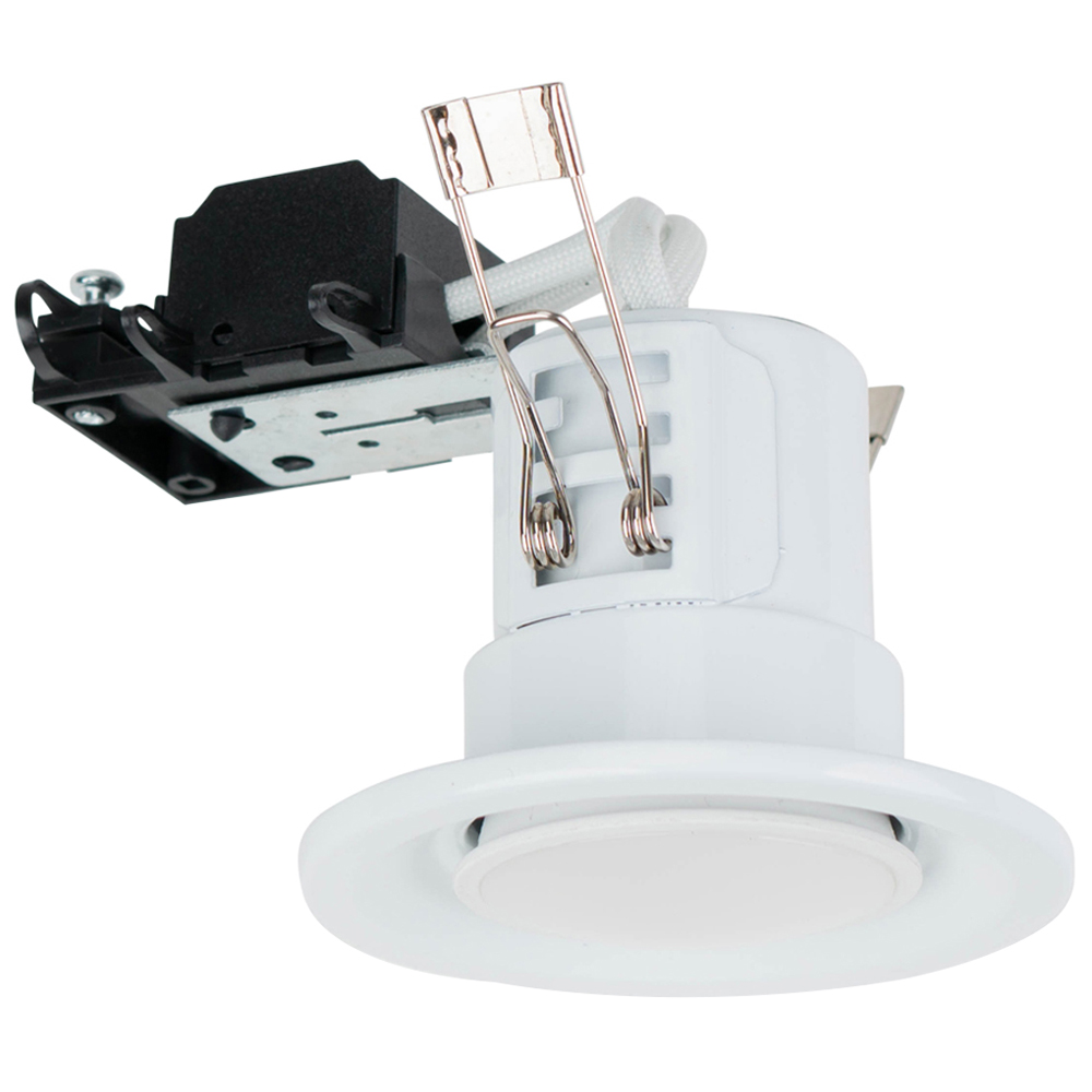 ValueLights White Warm White LED Ceiling Downlight 4 Pack Image 1