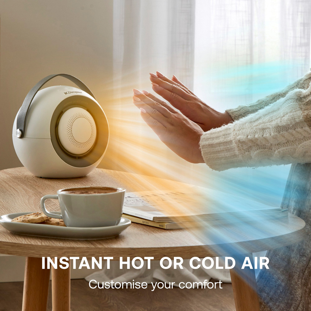 Dimplex Desk Friend White Personal Fan Heater with Detachable Handwarmer 400W Image 3
