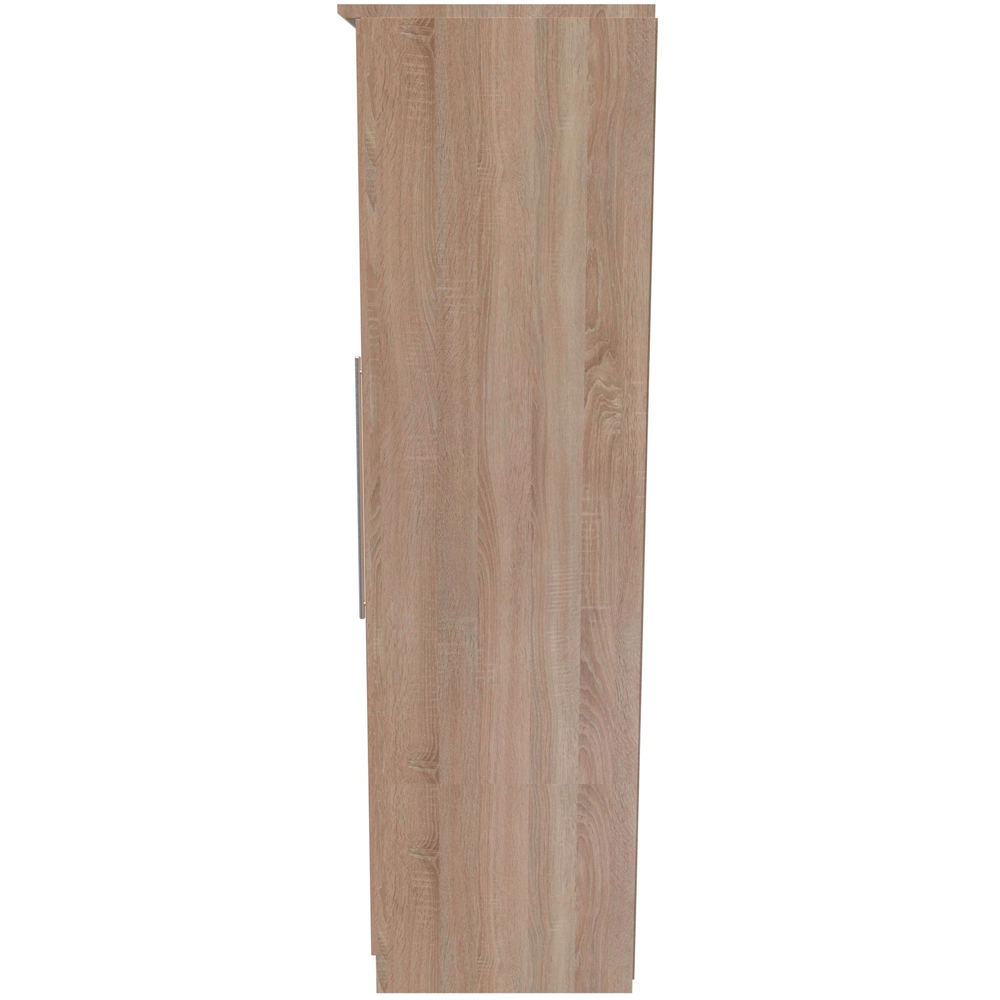 Crowndale Sherwood 3 Door Bardolino Oak Triple Mirror Wardrobe Image 3