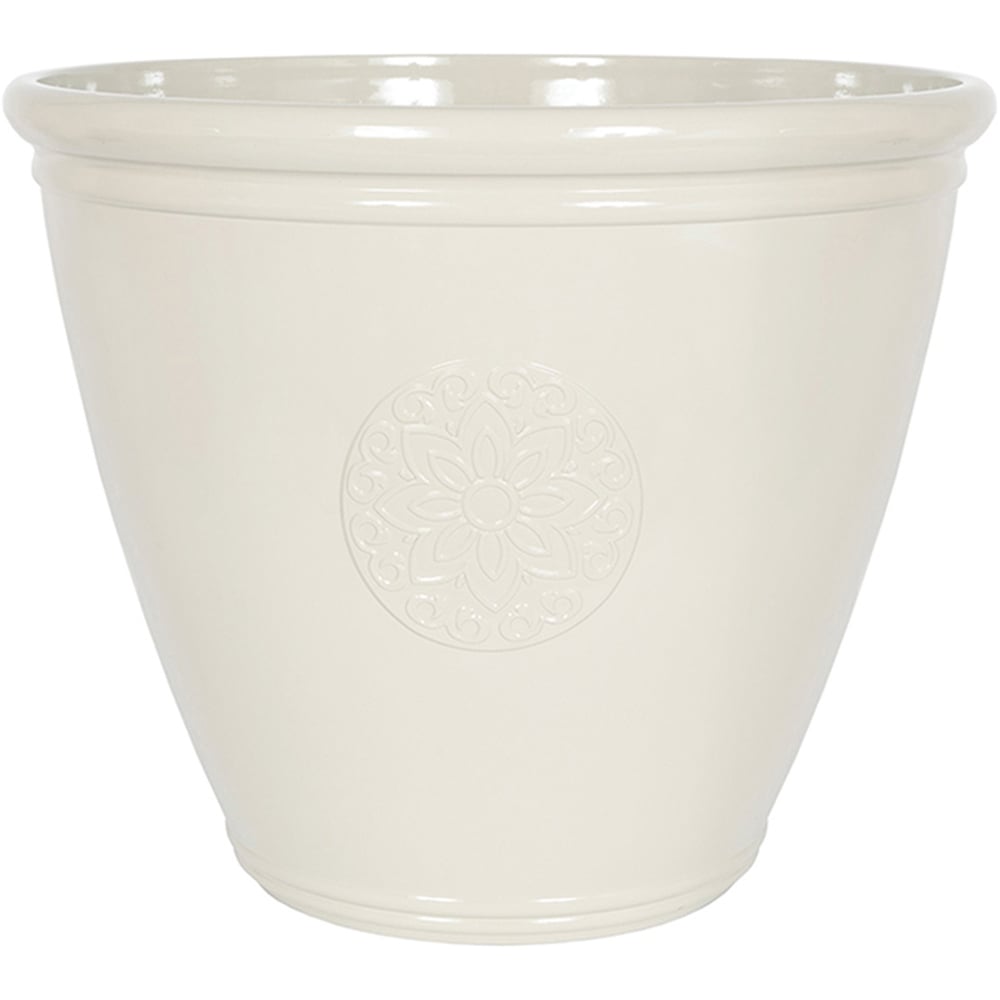 Plant Avenue Eden Emblem White Plant Pot 45cm Image 1