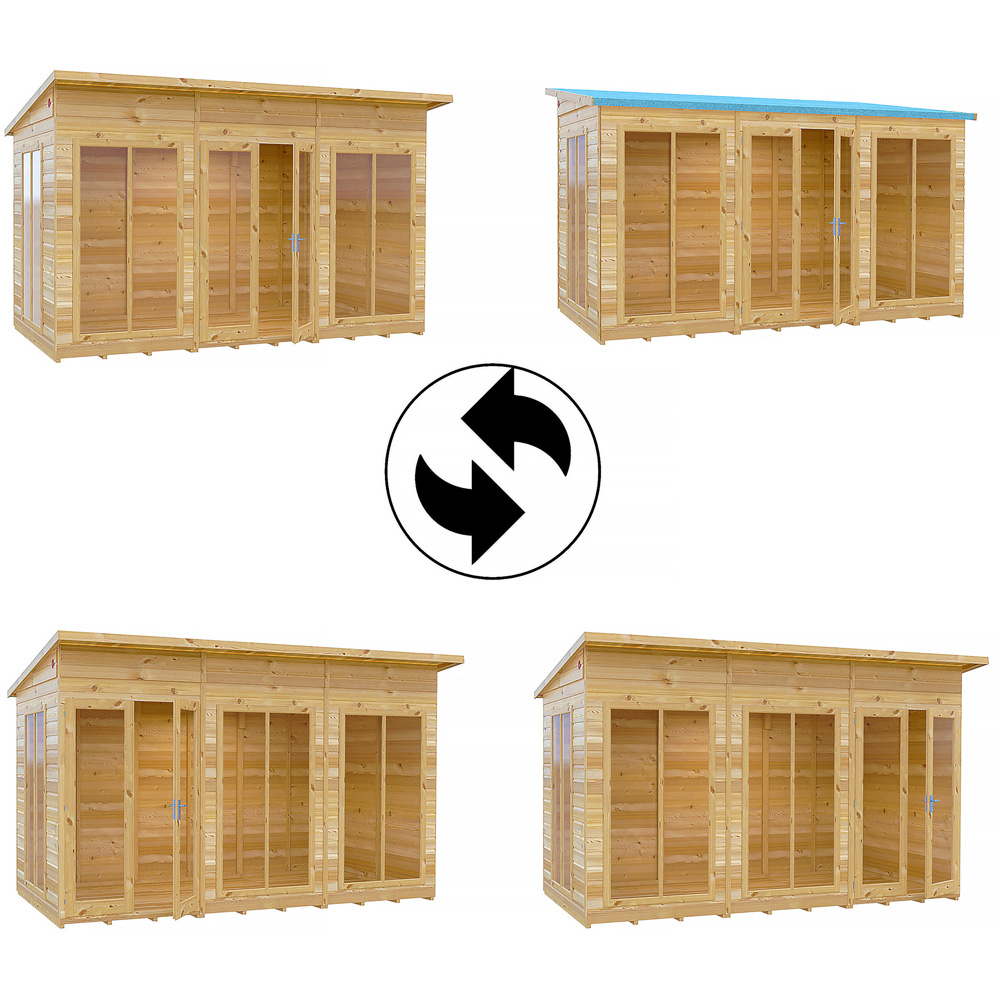 Shire Lela 12 x 6ft Double Door Summerhouse Image 5