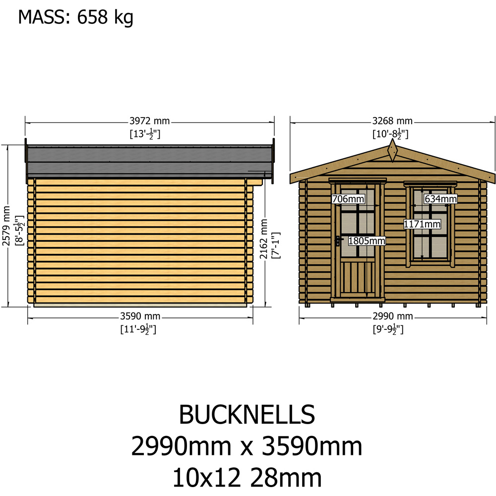 Shire Bucknells Log Cabin Image 9