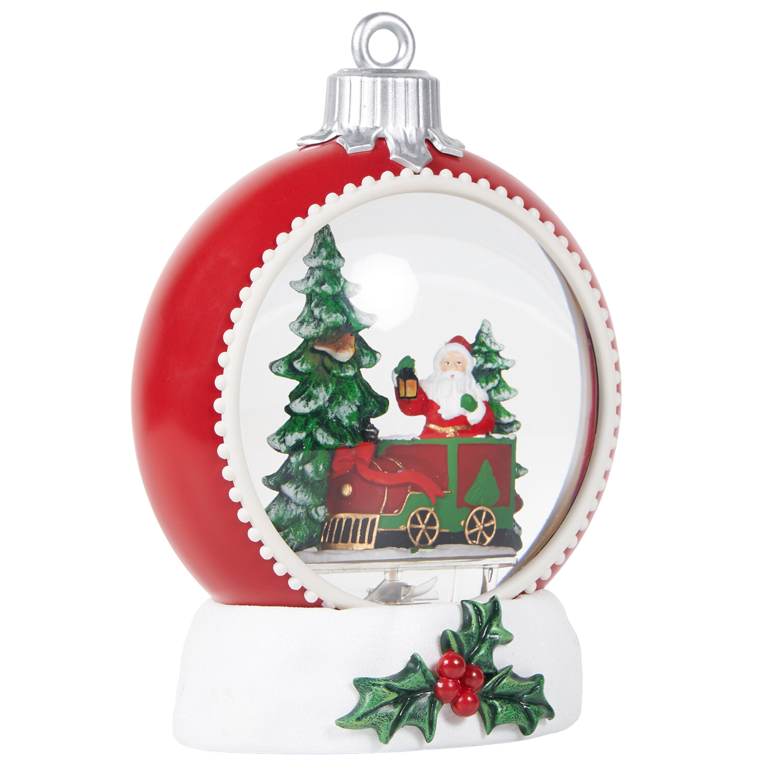 Glitter Spinning Bauble Scene Multicolour Image 2