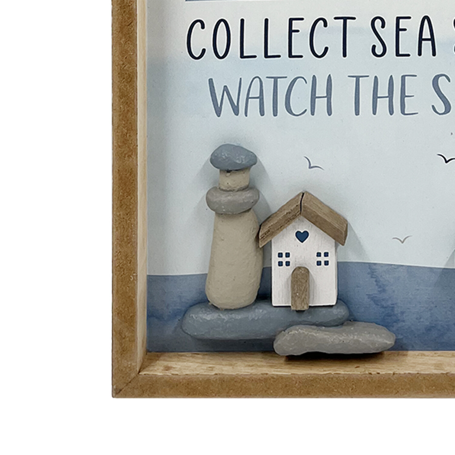 Beach Rules Framed Plaque - Blue Image 2