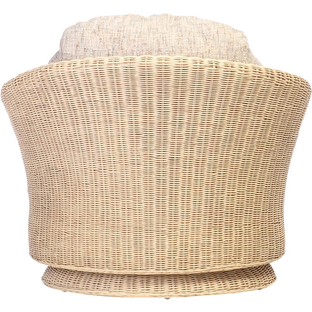 Desser Furniture Burford Natural Rattan and Farrow Swivel Tub Chair Image 5