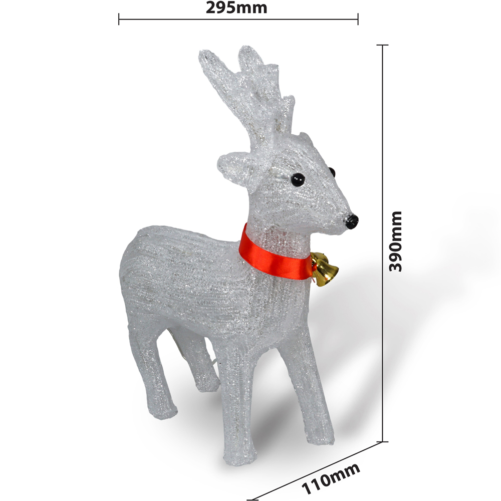Xmas Haus LED Acrylic Christmas Reindeer Decoration Image 4