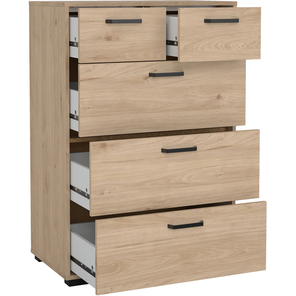 Florence Sofia 5 Drawer Jackson Hickory Chest of Drawers Image 4