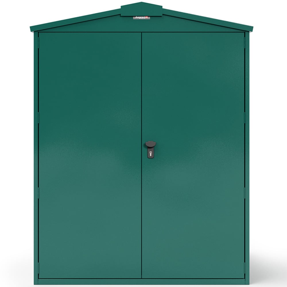 Asgard Centurion 5 x 7ft Double Door Green High Security Bike Shed Image 3